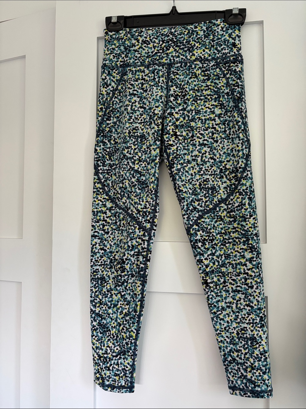 Sweaty Betty Teal & Multicolor Speckle Leggings